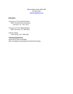 Melissa Reljac-Smith, MSN, NNP 817-901