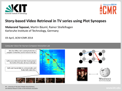 Presentation - the Computer Vision for Human