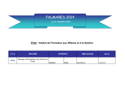 PALMARES 2014
