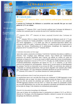 News BTP - Septembre 2014