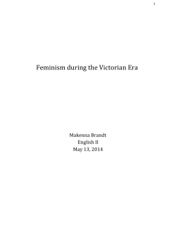 Feminism during the Victorian Era
