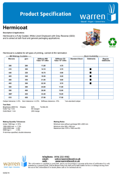 Hermicoat - Warren Board