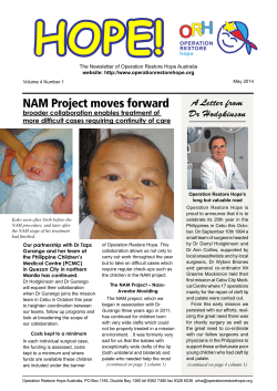 NAM Project moves forward