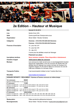 Horaire - Hauteur et Musique