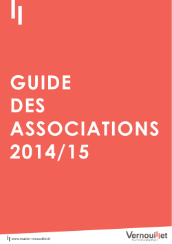 GUIDE DES ASSOCIATIONS 2014/15