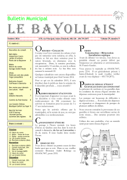 Le Bayollais - Municipalité Ste