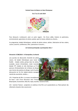 Festival Coeur de Nature en Haut Champsaur Du 17