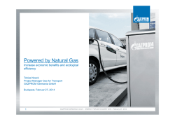 Powered by Natural Gas