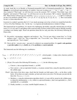 Homework 3 Due, 11:55 p.m.