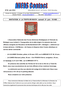 Juin 2014 - Association Nationale des Forces Aériennes Stratégiques