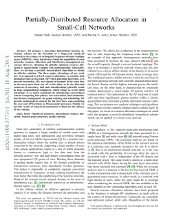 Partially-Distributed Resource Allocation in Small-Cell