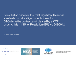 Presentation title - European Banking Authority
