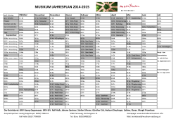 Jahresplan 2014-2015 - Musikum Betriebsrat