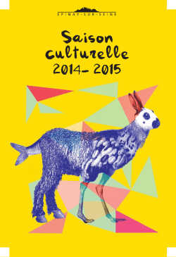 Programme saison culturelle 2014-2015 - Epinay-sur