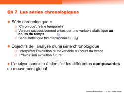Ch 7 Les séries chro..