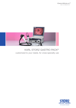 The KARL STORZ GASTRO PACK® customized to your needs, for