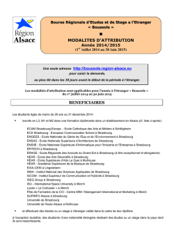 fiche synth&egrave;se BRE - Universit&eacute; de Strasbourg