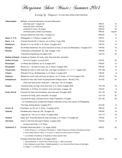 Harpiana Publications: full catalogue