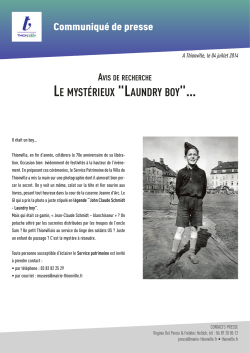 LE MYSTÉRIEUX "LAUNDRY BOY"…