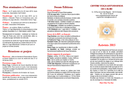 Documentation sur les activit&eacute;s Gyana en 2015