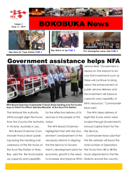 BOKOBUKA News - National Fire Authority