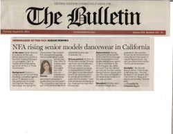 NFA rising senior models dancewear in California