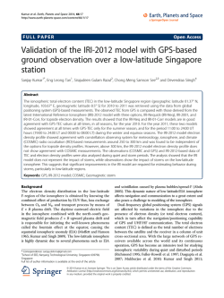 Validation of the IRI-2012 model with GPS-based ground