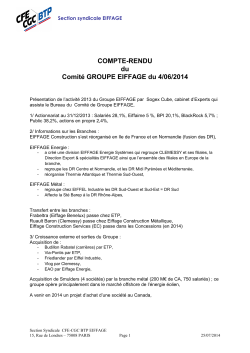 CR Comite Groupe EIFFAGE 04-06-2014 - CFE