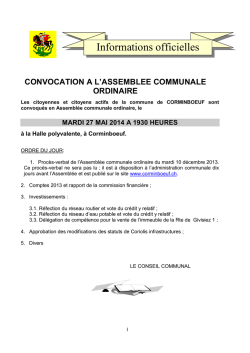 Informations officielles