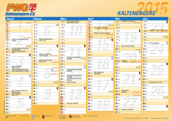 Kalender 2015 - FWG Kaltenengers e.V.