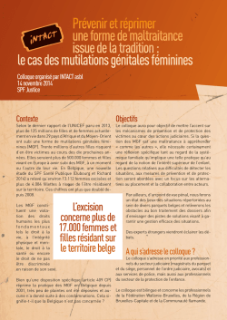Prévenir et réprimer une forme de maltraitance issue de la tradition