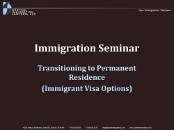 Immigrant Visa Options 2014
