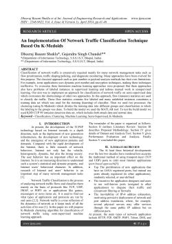 An Implementation Of Network Traffic Classification