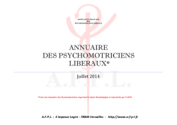 annuaire des psychomotriciens liberaux