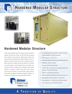 Hardened Modular Structure