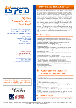 DIU Sant&eacute;-travail - Isped