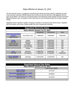 January 23, 2014 - Utilities Consumer Advocate