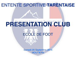 Présentation Club 2014-2015