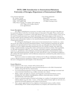 Introduction to International Relations