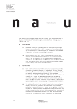 Disclaimer - Nau Securities