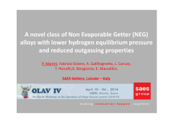 A novel class of Non Evaporable Getter (NEG) alloys with lower