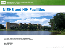 NIEHS and NIH Facilities