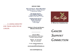 to download the Cancer Connection brochure