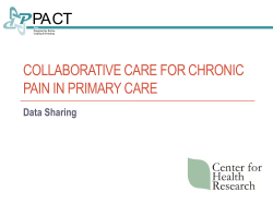 Collaborative Care for Chronic Pain in Primary