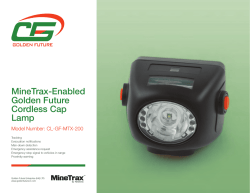 Golden Future cordless cap lamp CL-GF-MTX-200