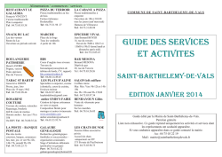 GUIDE DES SERVICES ET ACTIVITES - saint