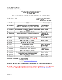 PHL3900 A14 - Département de pharmacologie