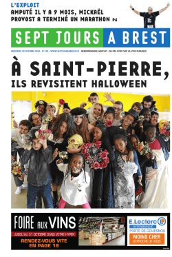 9€95 - Sept jours à Brest
