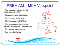 PREMIAM – MCA Viewpoint