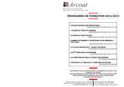 formations 2014/2015